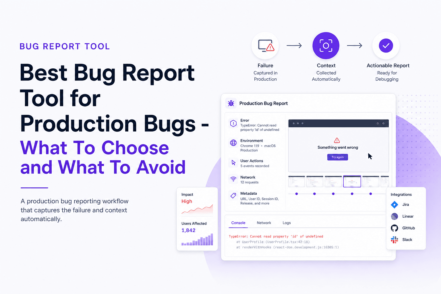 Best Bug Report Tool for Production Bugs - What To Choose and What To Avoid