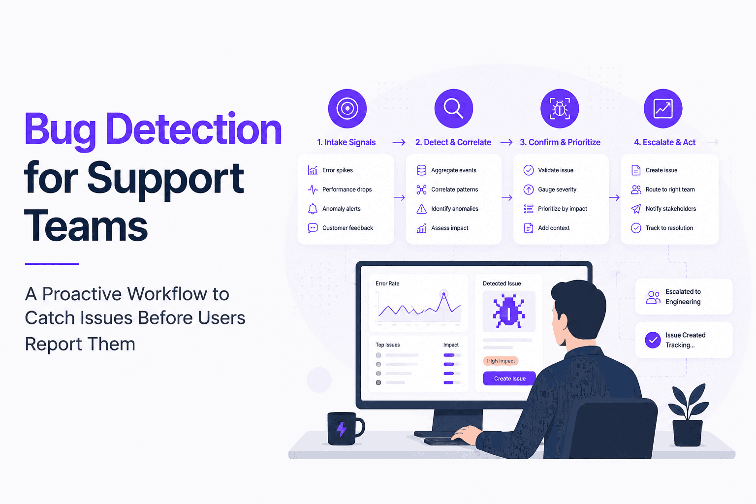 Bug Detection for Support Teams, A Proactive Workflow to Catch Issues Before Users Report Them