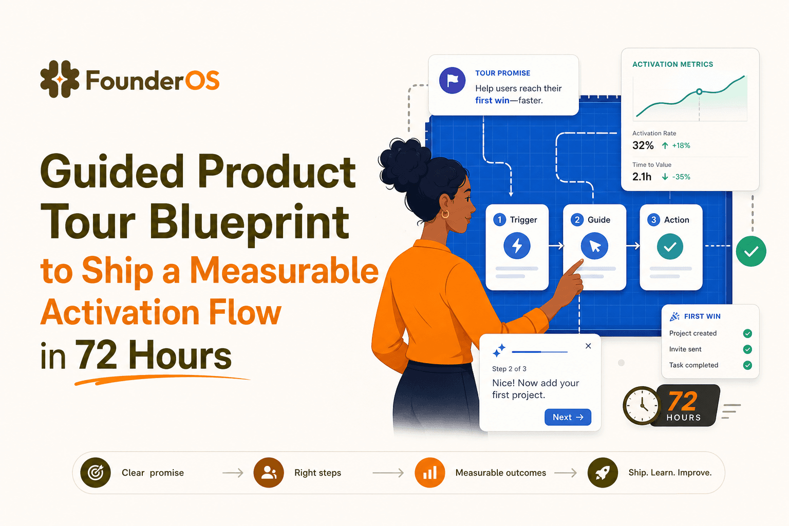 Guided Product Tour Blueprint to Ship a Measurable Activation Flow in 72 Hours