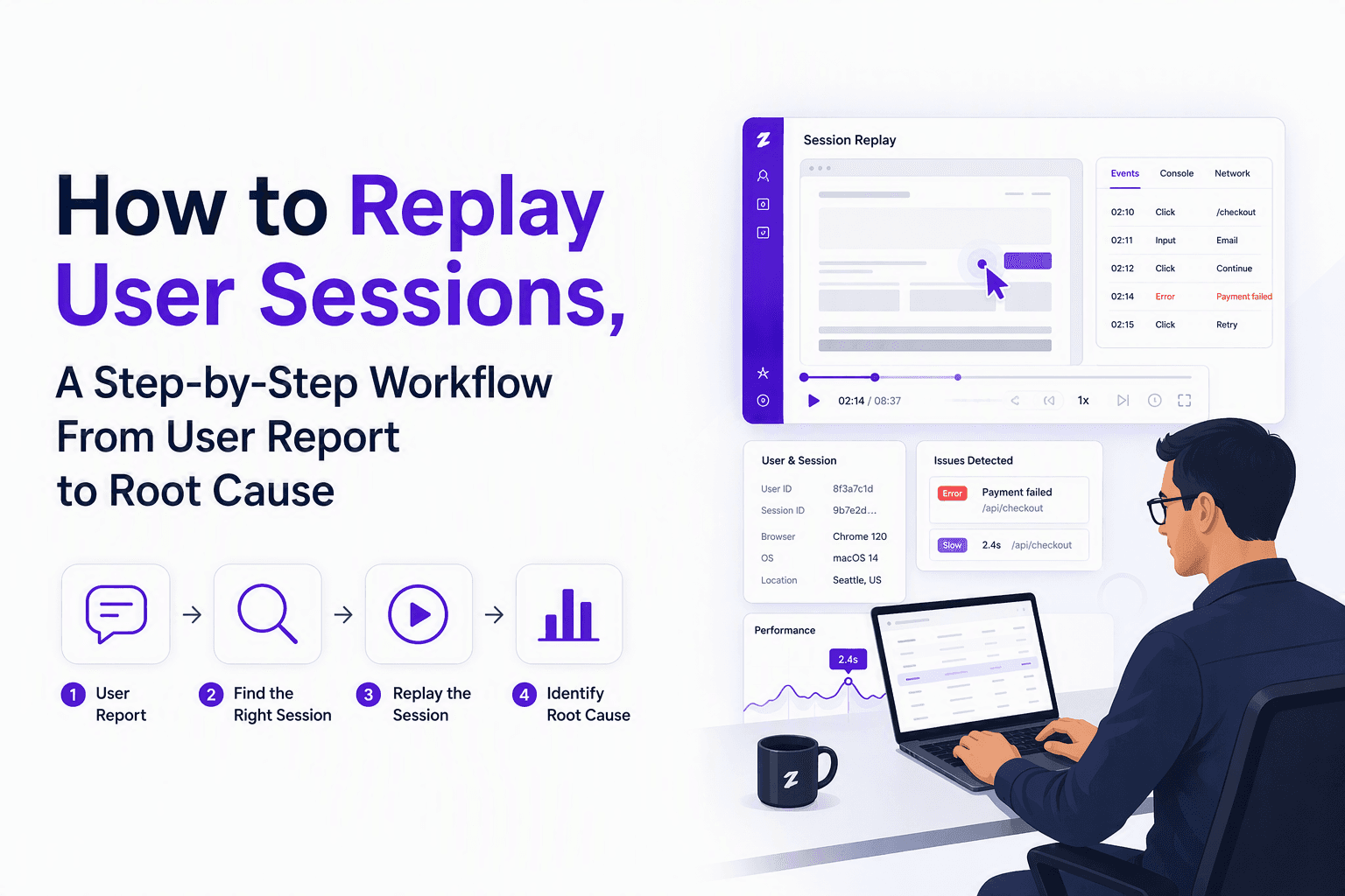 How to Replay User Sessions, A Step-by-Step Workflow From User Report to Root Cause