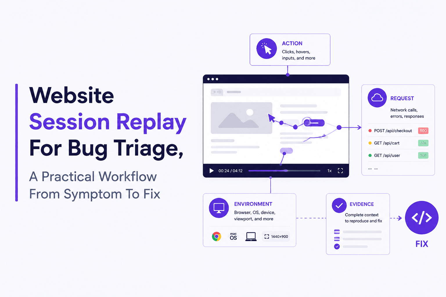 Website Session Replay For Bug Triage, A Practical Workflow From Symptom To Fix